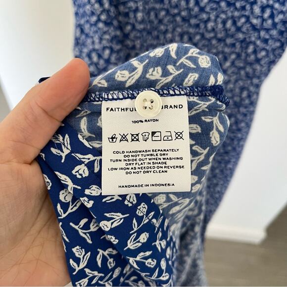 Faithfull The Brand SAMIRAH MIDI DRESS IN MADDY FLORAL PRINT Size 14 - Picture 4 of 4